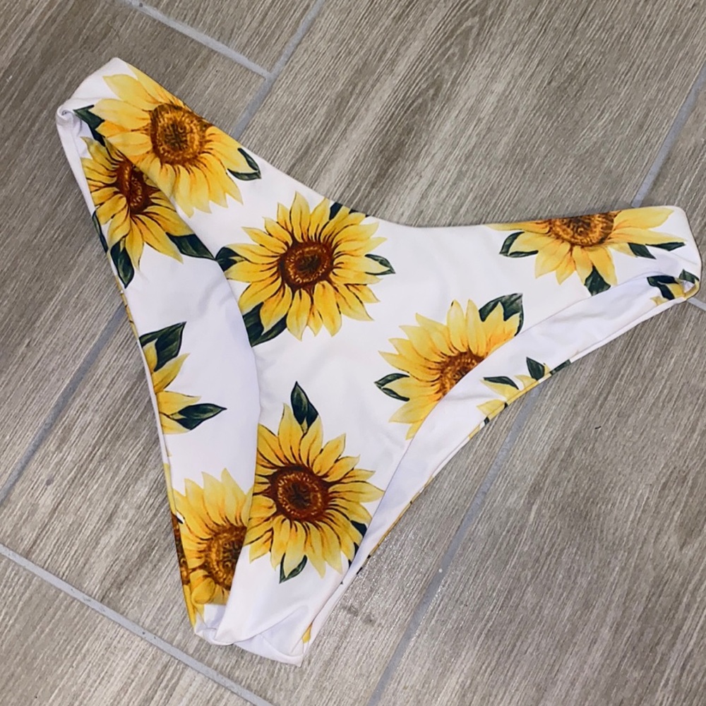 Zaful Sunflower Bikini Bottom